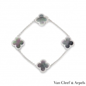 Van Cleef & Arpels White Gold Pure Alhambra Bracelet